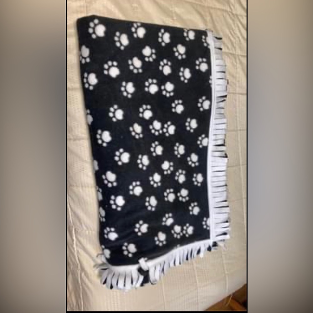 Queen sized fleece blanket